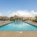 Large sparkling blue pool 